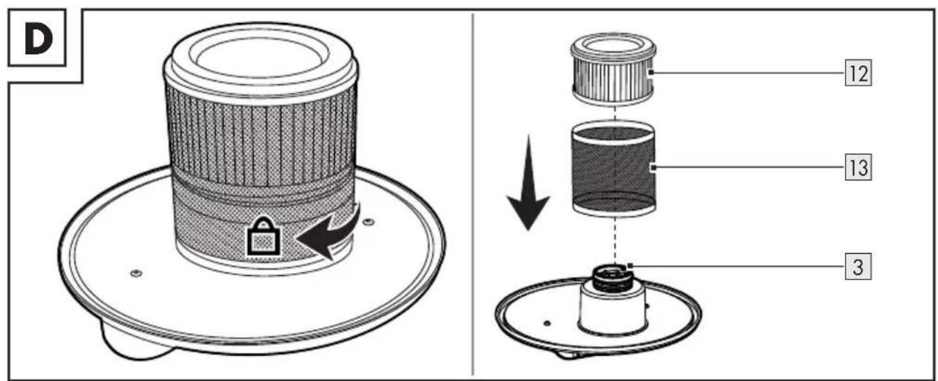 PARKSIDE PASP 18 A1 - FILTRE À CENDRES ET GROS DÉCHETS - 4