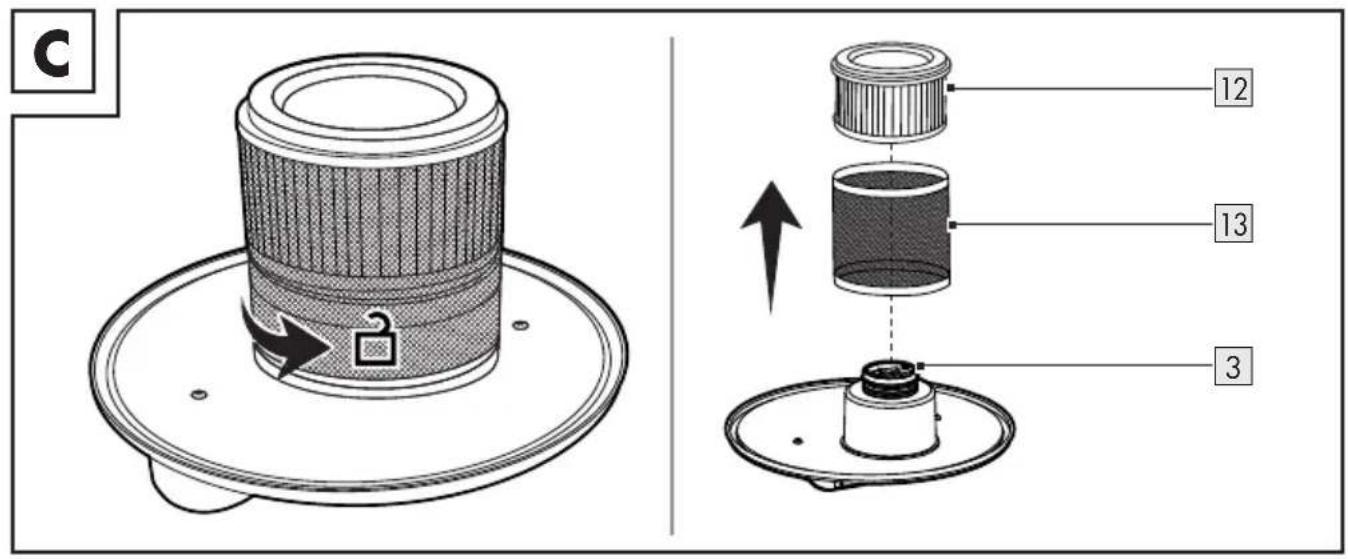 PARKSIDE PASP 18 A1 - FILTRE À CENDRES ET GROS DÉCHETS - 3