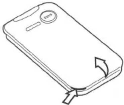 Trevi FLEX Plus 100 3G - INSERTIMENTO DELLA SCHEDA SIM E DELLA BATTERIA - 1