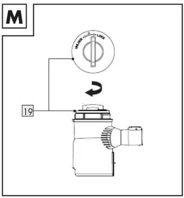 M 19 UNLOCK ON/O LOCK