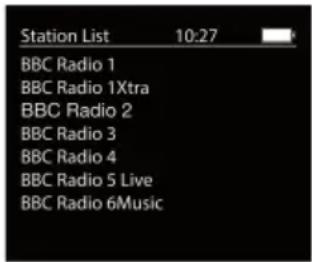 Station List 10:27 BBC Radio 1 BBC Radio 1Xtra BBC Radio 2 BBC Radio 3 BBC Radio 4 BBC Radio 5 Live BBC Radio 6Music