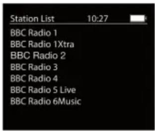 Station List 10:27 BBC Radio 1 BBC Radio 1Xtra BBC Radio 2 BBC Radio 3 BBC Radio 4 BBC Radio 5 Live BBC Radio 6Music