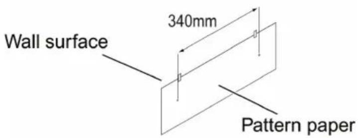 Wall surface 340mm Pattern paper