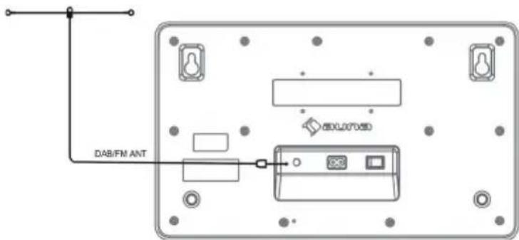 Auna Scala VCDIR - Collegamento antenna DAB/FM - 1