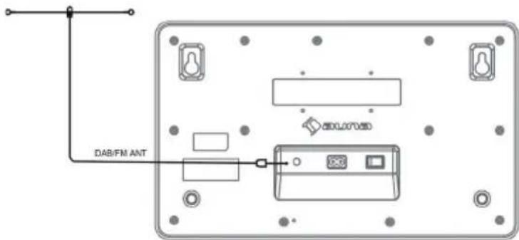 Auna Scala VCDIR - DAB/ FM-antenneaansluiting - 1