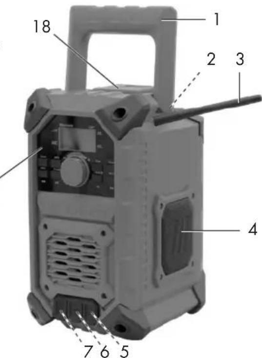 PARKSIDE PAT 12 B2 - Rugged Radio - 3