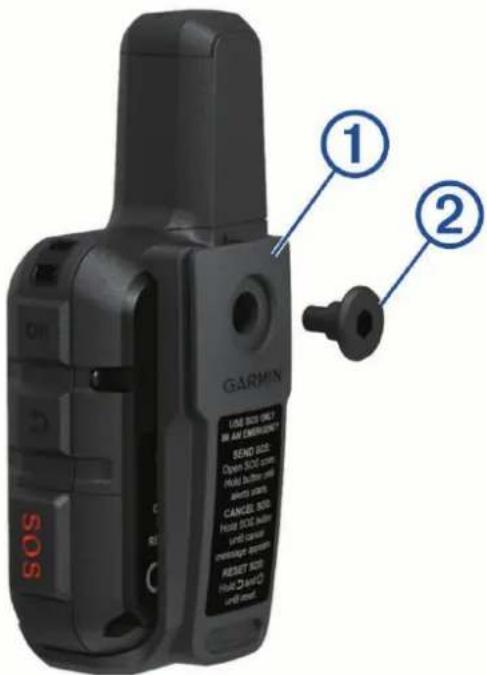 GARMIN inReach Mini 2 - Fixation de l'adaptateur pour fixation à rainure - 2