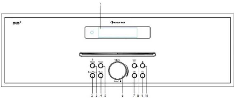 Auna Silver Star CDDAB - VISIÓN GENERAL DEL APARATO - 1