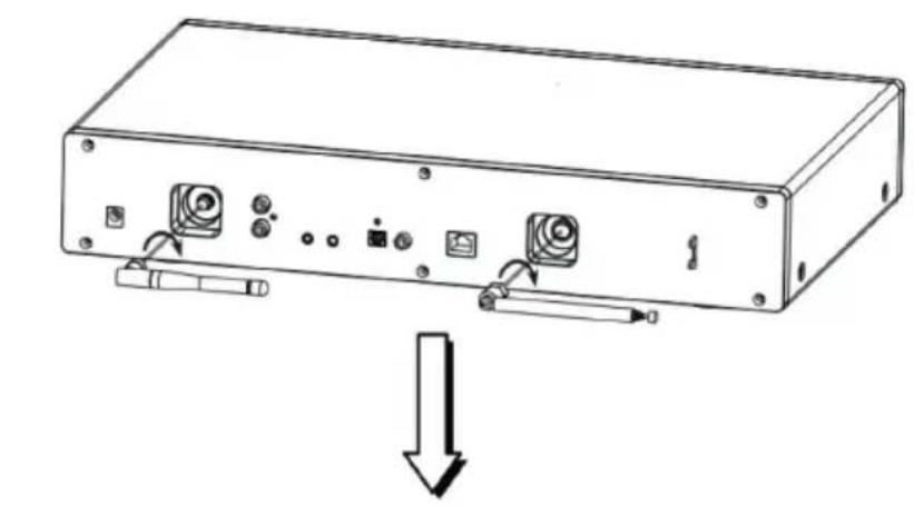 Auna iTuner 320 ME - Fixation de L'antenne - 1