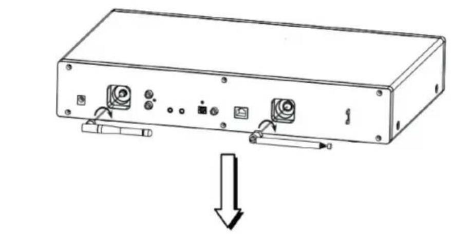 Auna iTuner 320 ME - Fijación de la antenna - 1