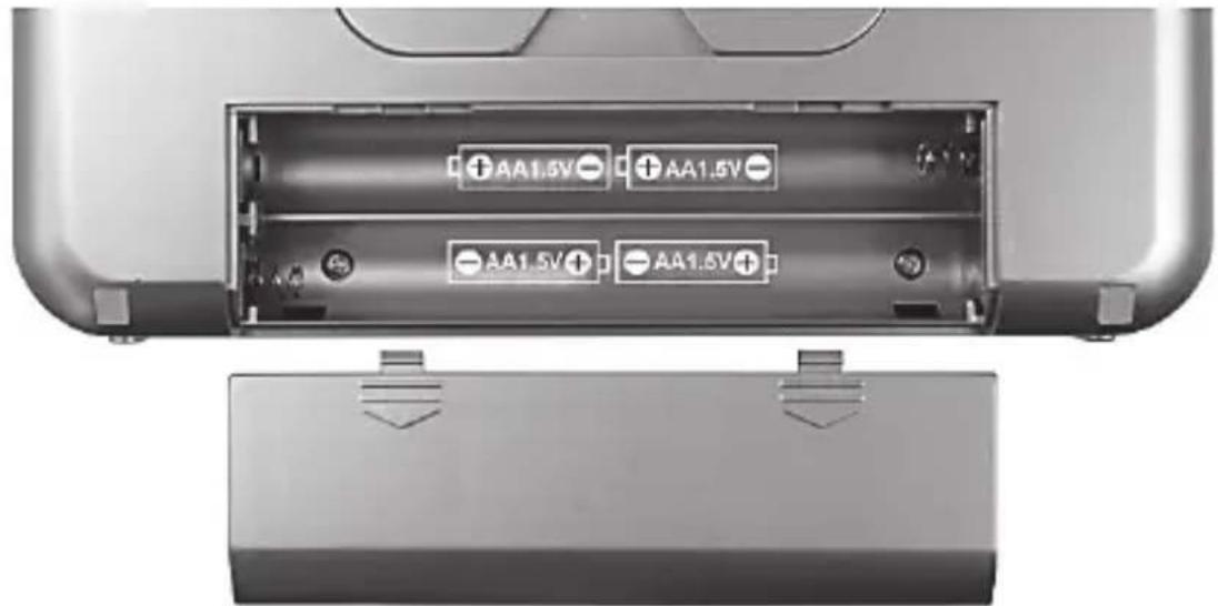 SILVERCREST SWDR 500 C1 - Włożenie baterii - 1