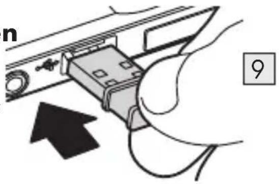 SILVERCREST SFM 4 C4 - De USB-dongle aansluiten - 1