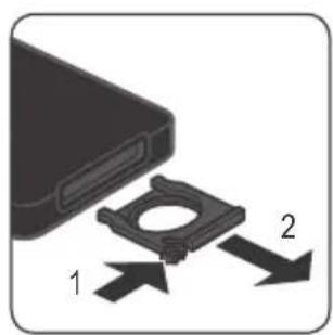 Klarstein Monaco - How to insert the remote control batteries (The batteries are not included in the scope of delivery.) - 1