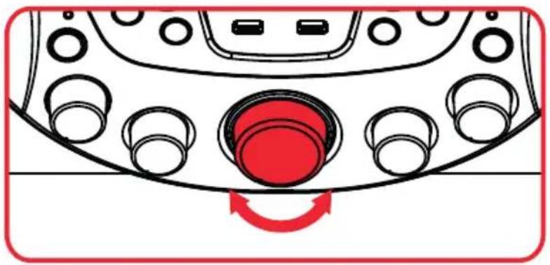 Auna KaraBig LightUp MKII - Adjusting the volume - 1