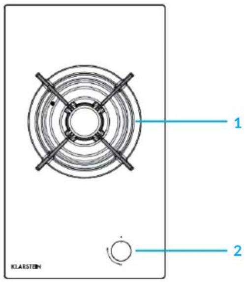 Klarstein Goldflame 4 - GERÄTEBESCHREIBUNG - 1