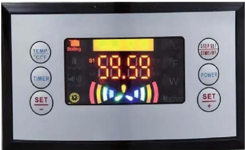 OneConcept Hopfengott 30 - PANEL DE CONTROL Y FUNCIONES DE LAS TECLAS - 1