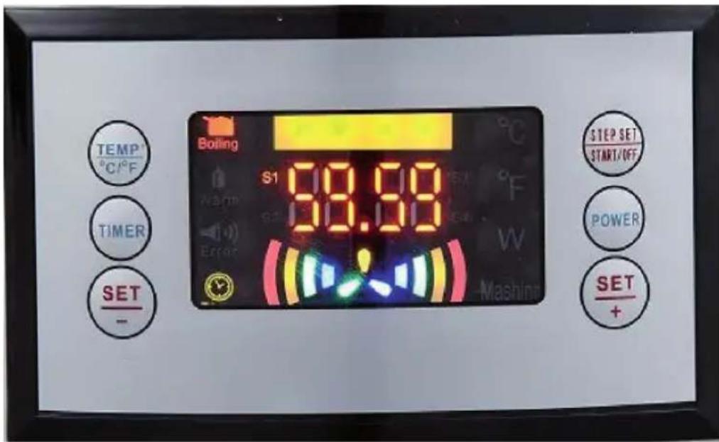 OneConcept Hopfengott 30 - PANNELLO DI CONTROLLO E TASTI FUNZIONE - 1