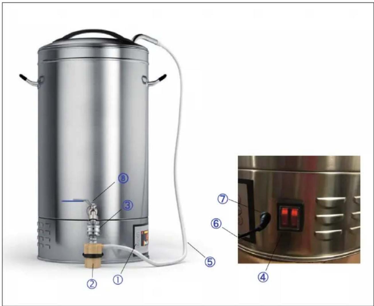 OneConcept Hopfengott 30 - APERÇU DE L'APPAREIL - 1