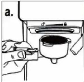 Klarstein Arabica Comfort - Inserting the sieve holder - 1