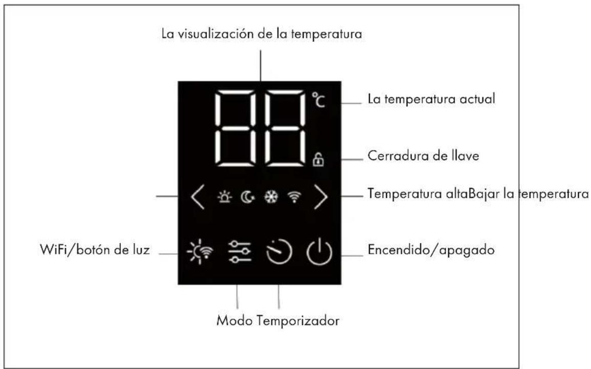 Klarstein Bansin Smart 2500 - FUNCIONES DE LA PANTALLA Y DE LAS TECLAS - 1