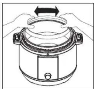 Klarstein Quick Cook - Chiusura del coperchio - 1
