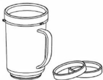 OneConcept Smoothy 2G - Four party mugs with comfort lip rings - 1