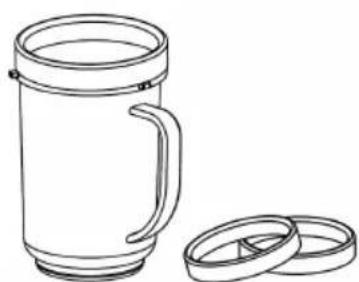 OneConcept Smoothy 2G - Cuatro vasos para servir con cordes - 1