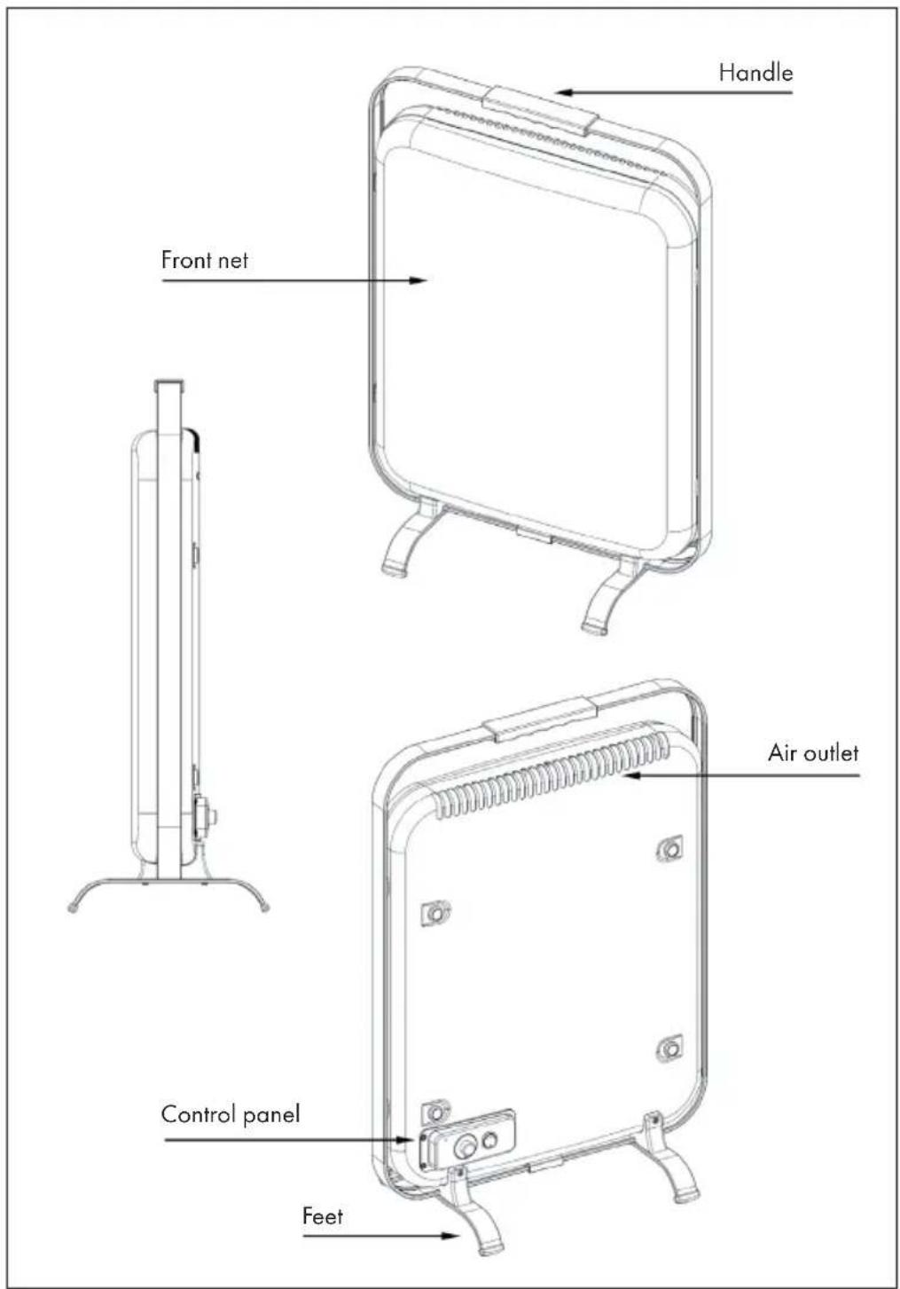 Klarstein HeatPal Marble - PRODUCT DESCRIPTION - 1