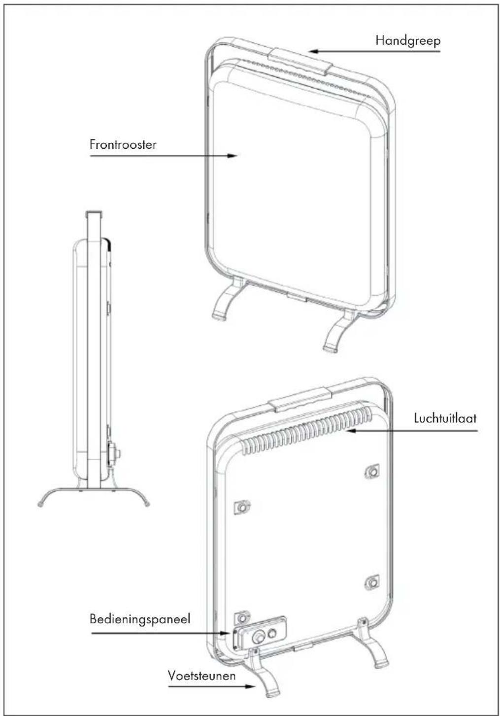 Klarstein HeatPal Marble - OVERZICHT APPARAAT - 1