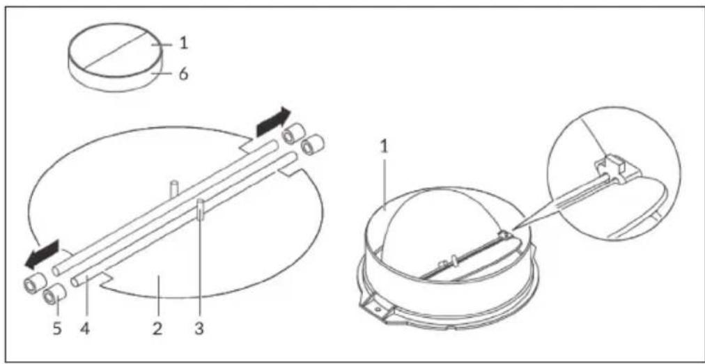 Klarstein Balzac Silent 90 - Assembly of the V-flap - 1