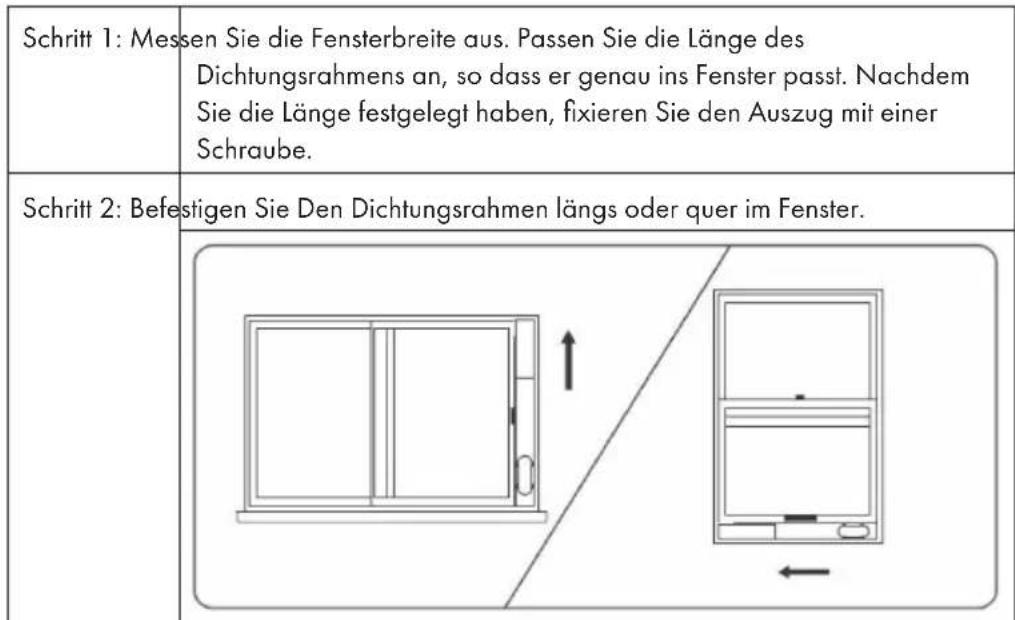 Klarstein Metrobreeze New York Smart 12K - Dichtungsrahmen montieren - 1