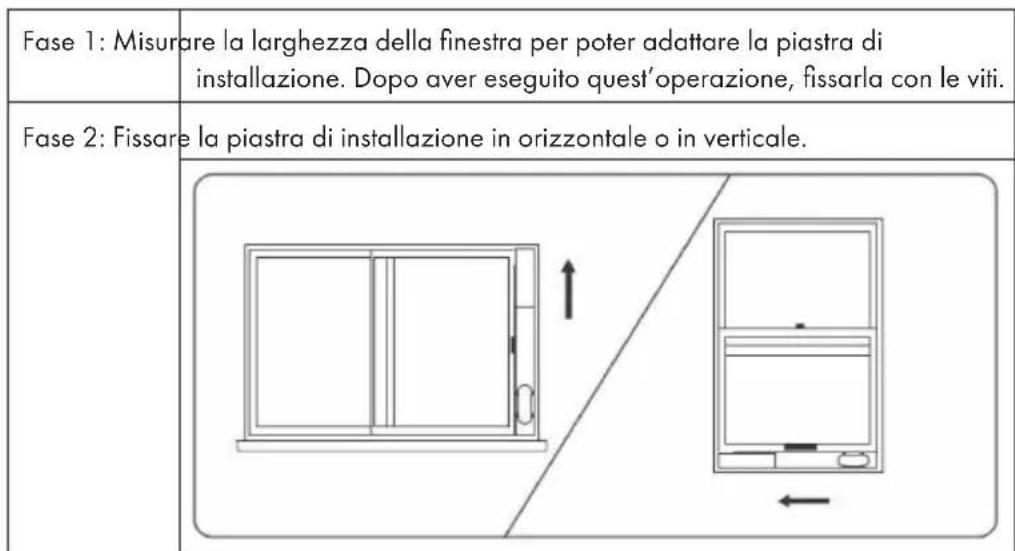 Klarstein Metrobreeze New York Smart 12K - Montare la piastra di installmenta alla finestra: - 1