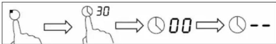 Klarstein Virtuosa Slide - Setting the timer to turn one cooking zone off - 1