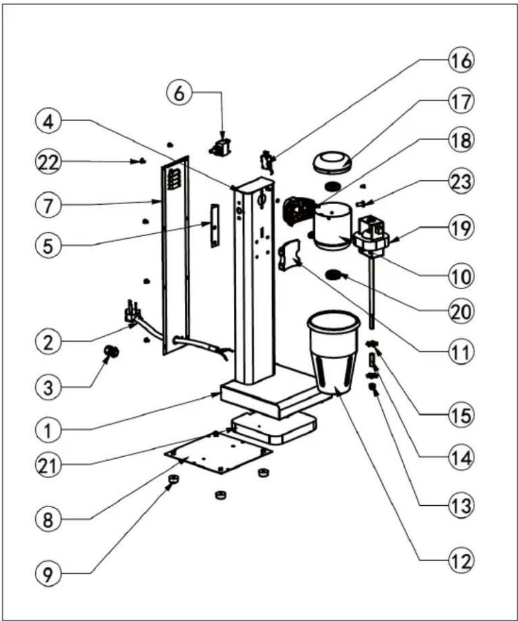 Klarstein Kraftpaket II - DESCRIZIONE DEL DISPOSITIVO - 1