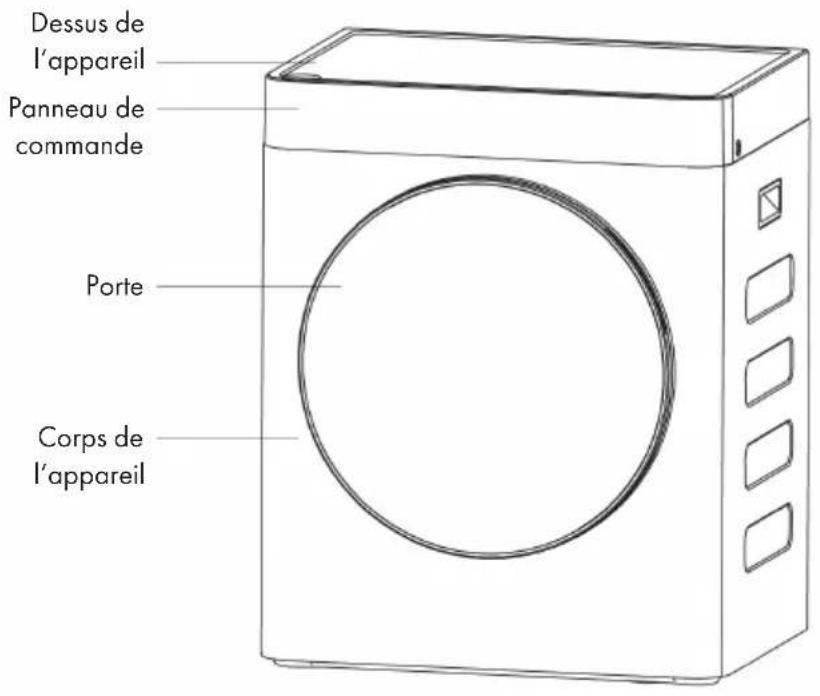 Klarstein UltraDry - APERÇU DE L'APPAREIL ET TOUCHES - 1