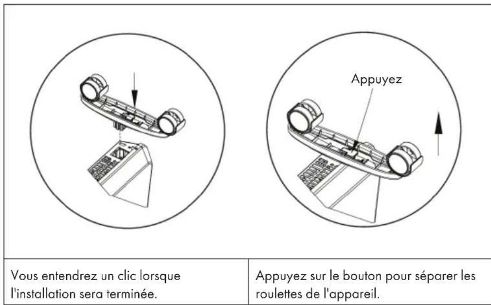 Klarstein Hot Spot Slimcurve - Installation et démontage des roulettes - 1