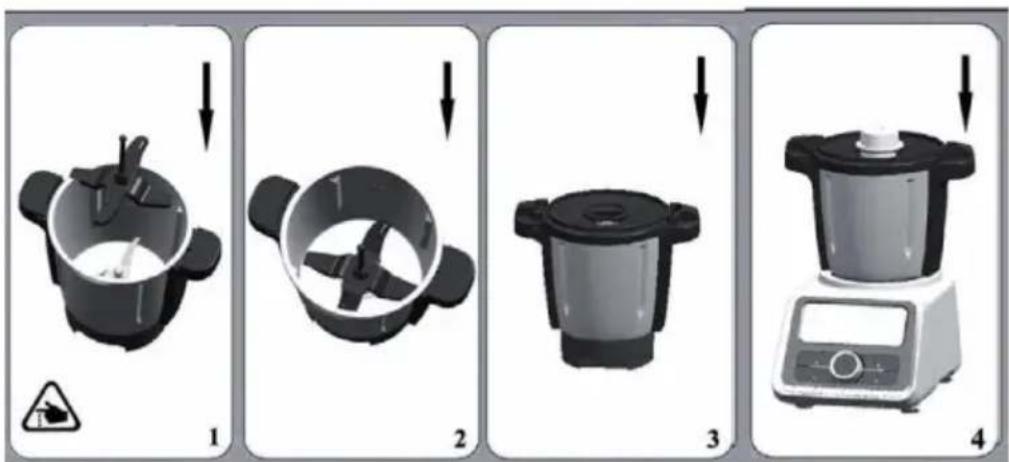 Klarstein GrandPrix - UTILIZZO DELL ACCESSORIO DELLA LAMA - 1