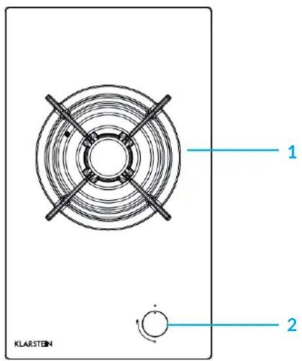 Klarstein Goldflame 3 - DESCRIPCION DEL APARATO - 1