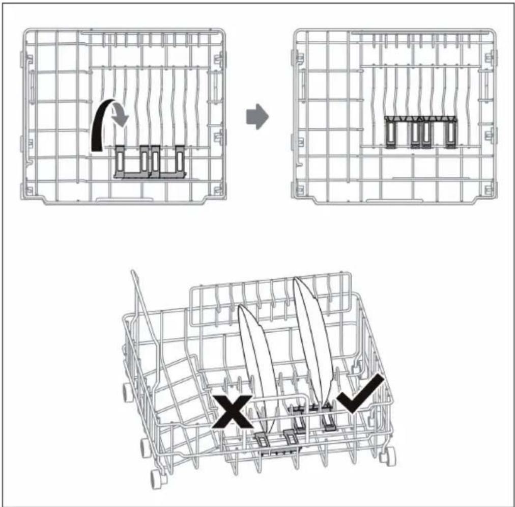 Klarstein Oceana - Use of the dishware support - 1