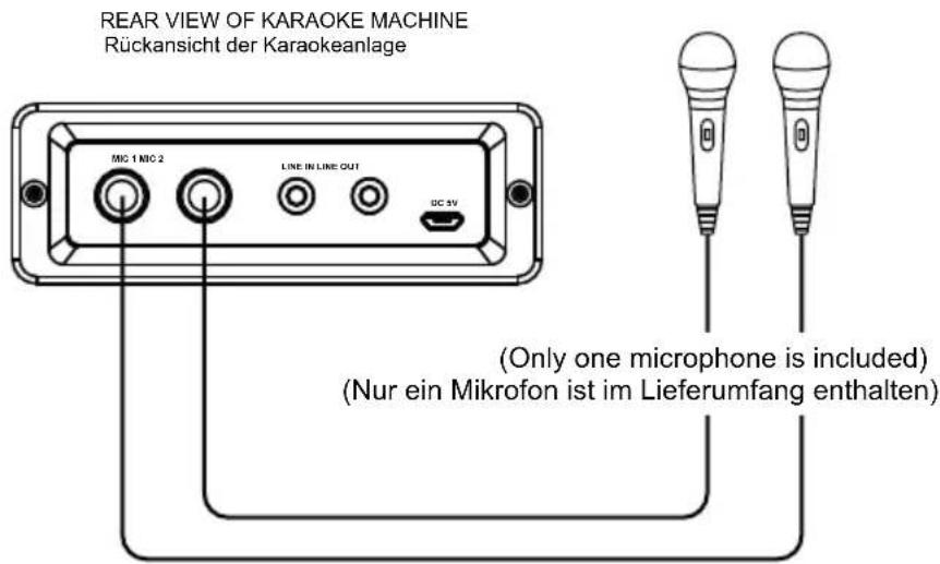 Auna Rockstar LightShow - Using the microphone (there is 1 microphone in the package) - 1
