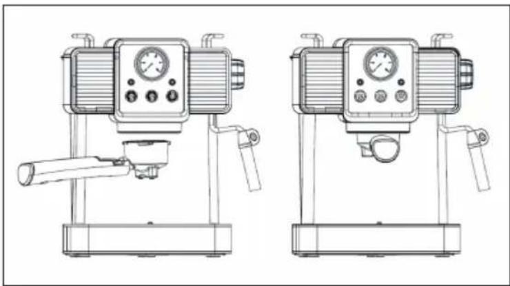 Klarstein Gusto Classico - Instalacion del soporte del filtro - 1