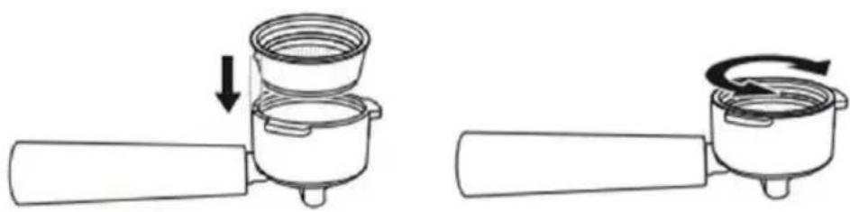 Klarstein Espressionata Gusto - Inserting the Filter - 1