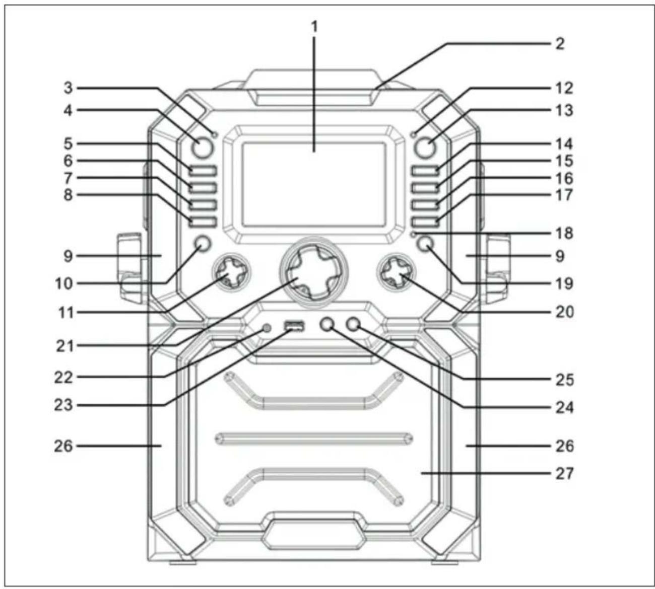 Auna Rockstar Plus - Face avant - 1