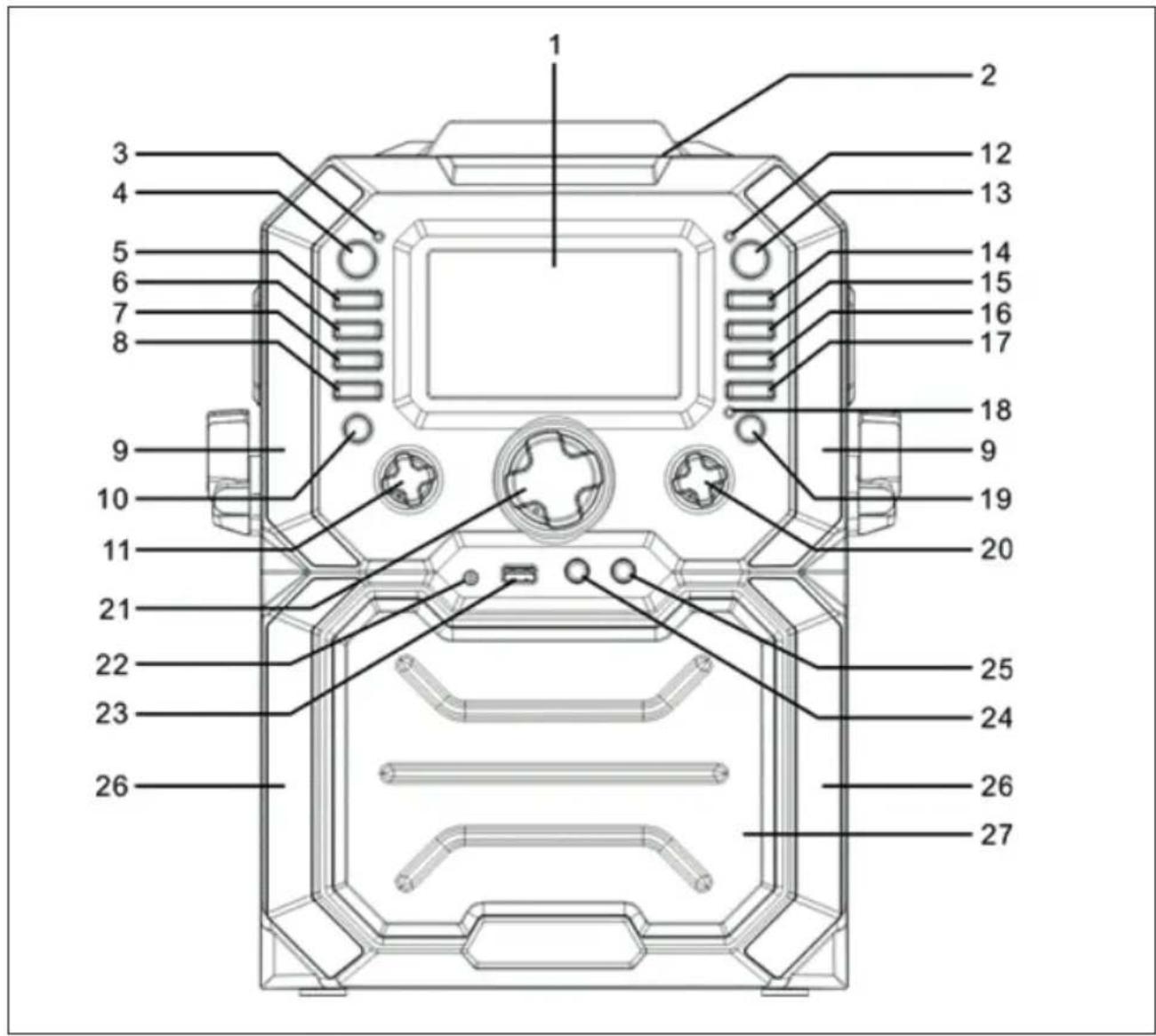 Auna Rockstar Plus - Lato frontale - 1