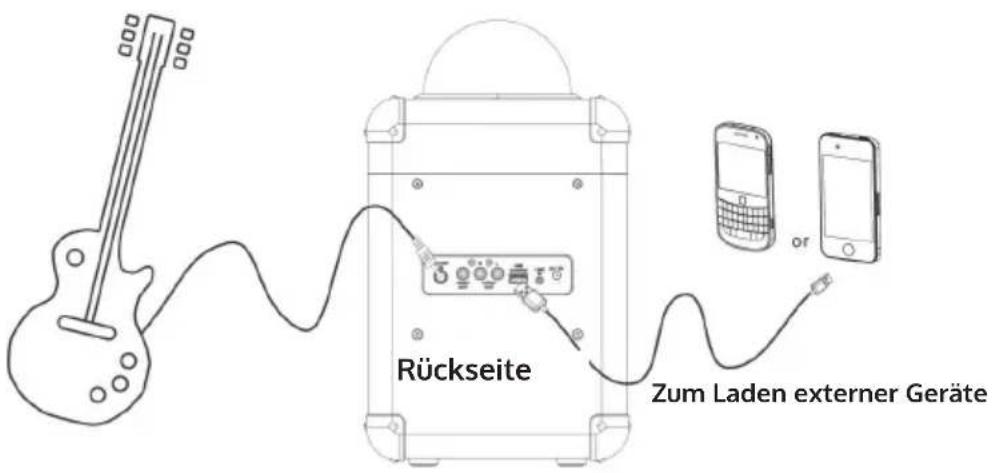 Auna Rockstar LED - GITARREINGANG - 1