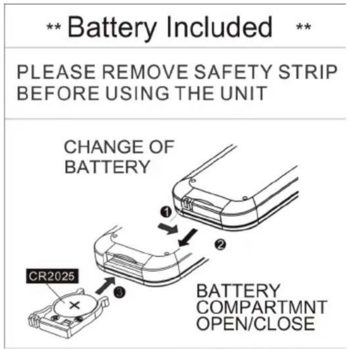 Auna Microstar Sing - Installing batteries into the remote control - 1