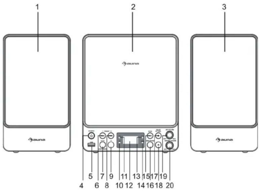 Auna Microstar Sing - GERÄTEÜBERSICHT - 1