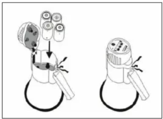 Auna MEGA080 USB - INSERT THE BATTERIES - 1
