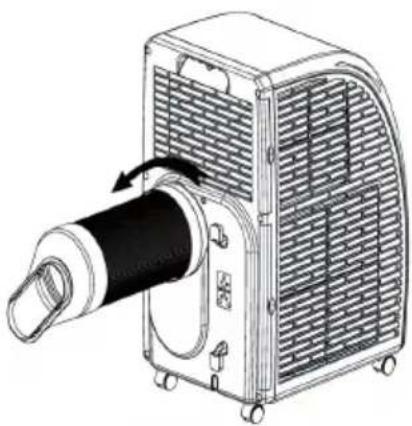 Klarstein Metrobreeze Rom Smart - Monter le tuyau d'évacuation de l'air - 1
