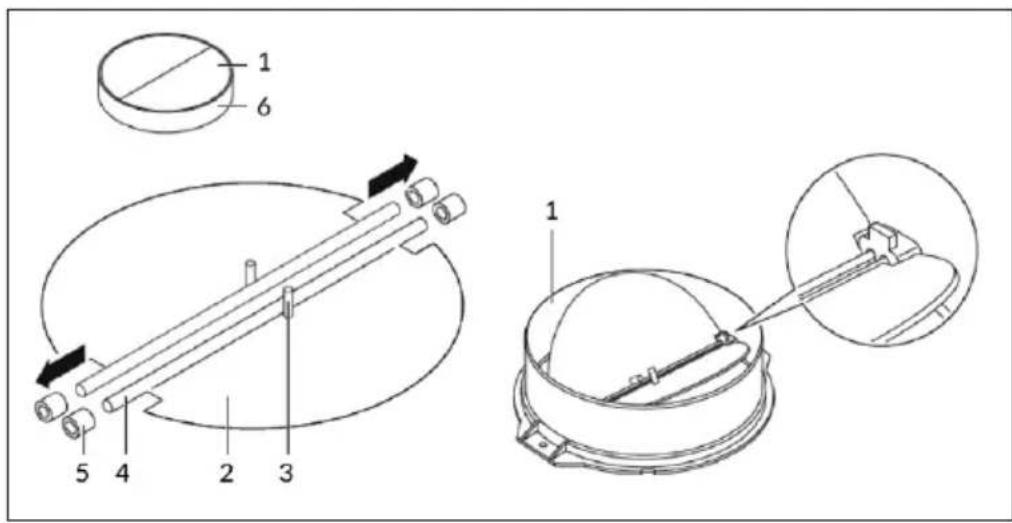 Klarstein Eleonora 90 - Assembly of the V-flap - 1